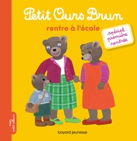 PETIT OURS BRUN RENTRE A L'ECOLE