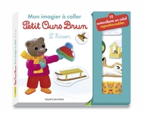 MON IMAGIER A COLLER PETIT OURS BRUN - L'HIVER