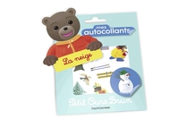 Mes autocollants Petit Ours Brun - La neige