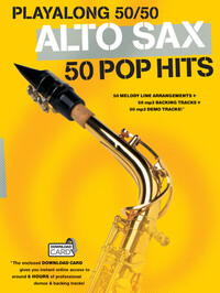 JENNI NOREY : PLAYALONG 50/50: ALTO SAX - 50 POP HITS - RECUEIL + ENREGISTREMENT(S) EN LIGNE