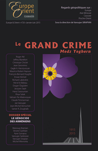 EUROPE ET ORIENT N  20 - LE GRAND CRIME - MEDZ YEGHERN