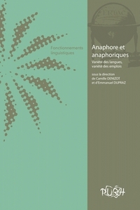 Anaphore et anaphoriques - variété des langues, variété des emplois