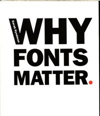 Why Fonts Matter /anglais