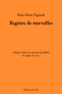 REGISTRE DE MERVEILLES