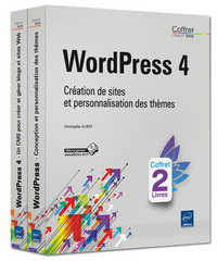 WordPress 4 - Coffret de 2 livres : Création de sites et personnalisation des thèmes