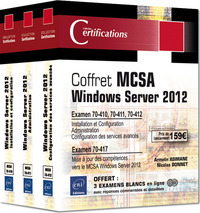 MCSA Windows Server 2012 -Coffret de 3 livres- Préparation aux examens 70-410, 70-411, 70-412,70-417