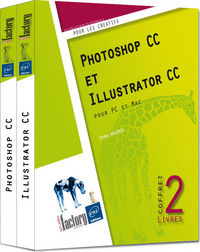 Photoshop CC et Illustrator CC - Coffret de 2 livres