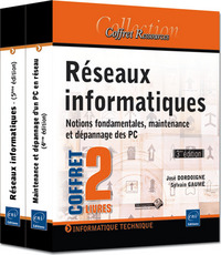 Réseaux informatiques - Coffret de 2 livres : Notions fondamentales, maintenance et dépannage des PC