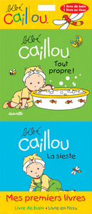 Bébé Caillou mes premiers livres (livre de bain et livre tissus)