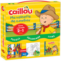 Caillou Ma valisette cowboy (avec Puzzle 2 en 1)