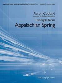 EXCERPTS FROM APPALACHIAN SPRING - WIND BAND. PARTITION ET PARTIES.