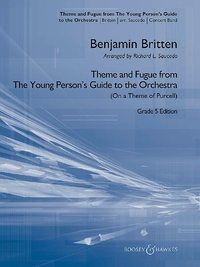 THEME AND FUGUE FROM THE YOUNG PERSON'S GUIDE TO THE ORCHESTRA - (ON A THEME OF PURCELL). WIND BAND.