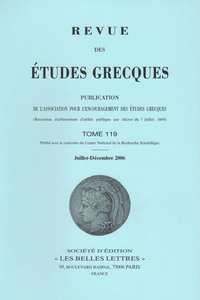 Revue des études grecques