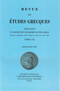 Revue des études grecques