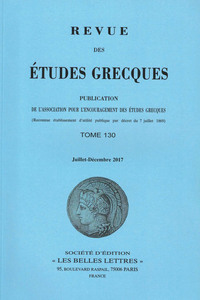 Revue des études grecques