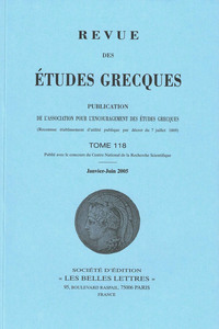 Revue des études grecques