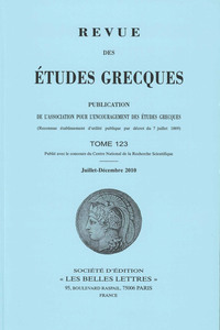 Revue des études grecques