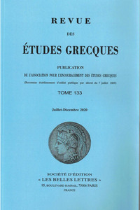 Revue des études grecques
