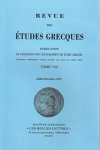Revue des études grecques