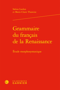 Grammaire du français de la Renaissance