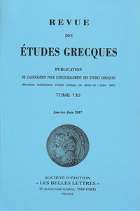 Revue des études grecques