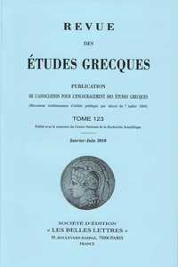 Revue des études grecques