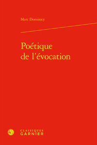 Poétique de l'évocation