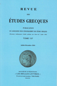 Revue des études grecques