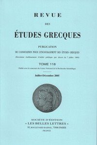 Revue des études grecques