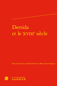Derrida et le XVIIIe siècle