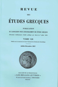 Revue des études grecques