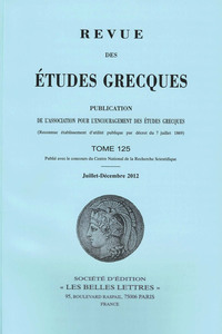 Revue des études grecques