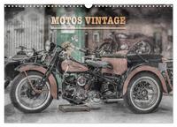 MOTOS VINTAGE (Calendrier mural 2027 DIN A3 vertical), CALVENDO calendrier mensuel