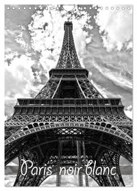 Paris noir blanc (Calendrier mural 2027 DIN A4 horizontal), CALVENDO calendrier mensuel