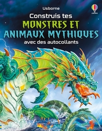 Construis tes monstres et animaux mythiques avec des autocollants - Volume combiné - dès 5 ans