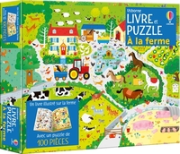 A LA FERME - COFFRET LIVRE ET PUZZLE - DES 5 ANS