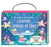 Ma valisette d'autocollants Licornes, sirènes et fées : avec de nombreux autocollants brillants ! Dès 3 ans
