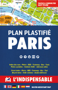 R3 Paris plan plastifié