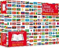 LES DRAPEAUX DU MONDE - COFFRET LIVRE ET PUZZLE