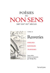 POESIES DU NON-SENS. RESVERIES. TOME II