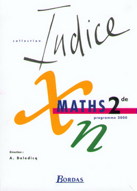 INDICE MATHS 2DE MANUEL 2000