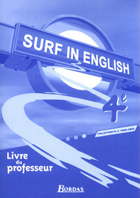 SURF IN ENGLISH 4EME LIVRE DU PROFESSEUR