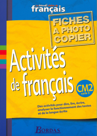 Le Nouvel Atelier de Français CM2 2002 Fiches à photocopier