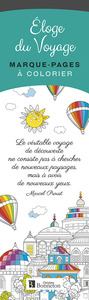 Marque-pages à colorier : Éloge du voyage
