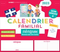 CALENDRIER FAMILIAL MEMONIAK 2023 SPECIAL QUEBEC, CALENDRIER MENSUEL (SEPT. 2022- DEC. 2023)