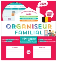 Organiseur familial Mémoniak 2026 spécial Belgique