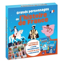 Coffret puzzle documentaire - Grands personnages de l'histoire de France