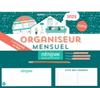 Organiseur familial Mémoniak calendrier mensuel à accrocher, sept. 2024- déc. 2025