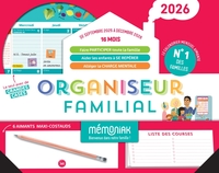 Organiseur familial Mémoniak 2026, calendrier organisation familiale mensuel (sept. 2025- déc. 2026)