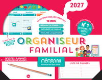 Organiseur familial Mémoniak 2027, calendrier organisation familiale mensuel (sept. 2026- déc. 2027)